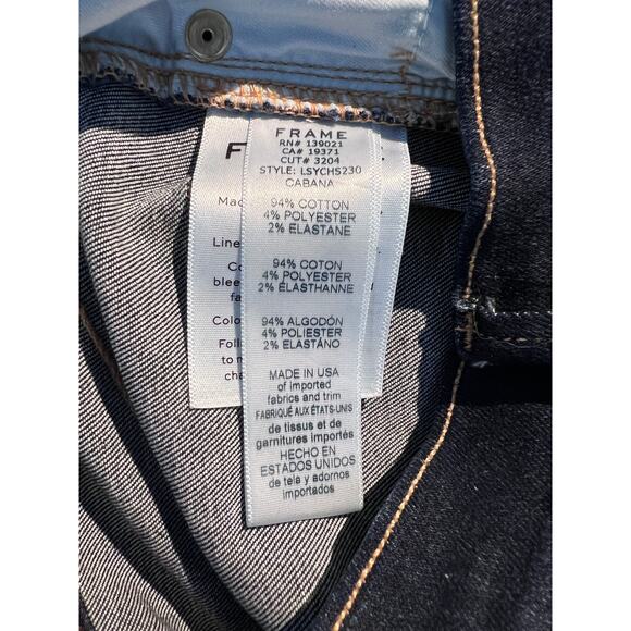 Frame Jeans Le Sylvie Slender Straight Cabana Denim Contemporary Normcore Modern - Picture 8 of 8
